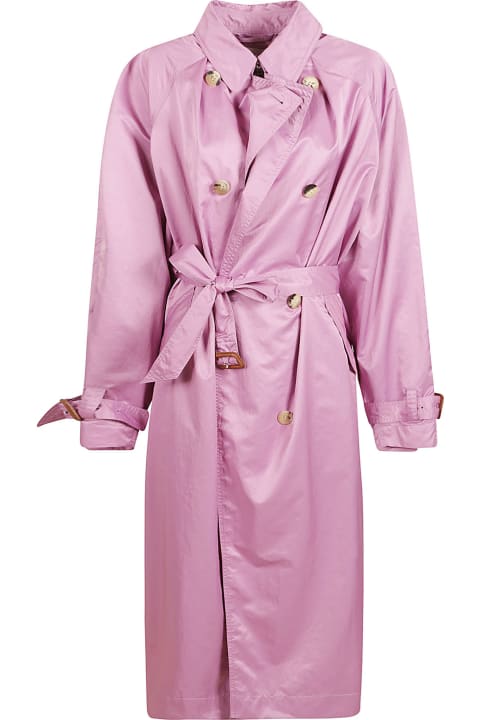 Isabel Marant Coats & Jackets for Women Isabel Marant Lilac Polyester Blend Oversize Edenna Trench Coat
