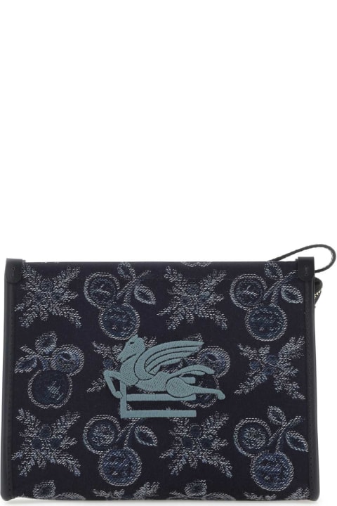 Luggage for Women Etro Embroidered Canvas Beauty Case