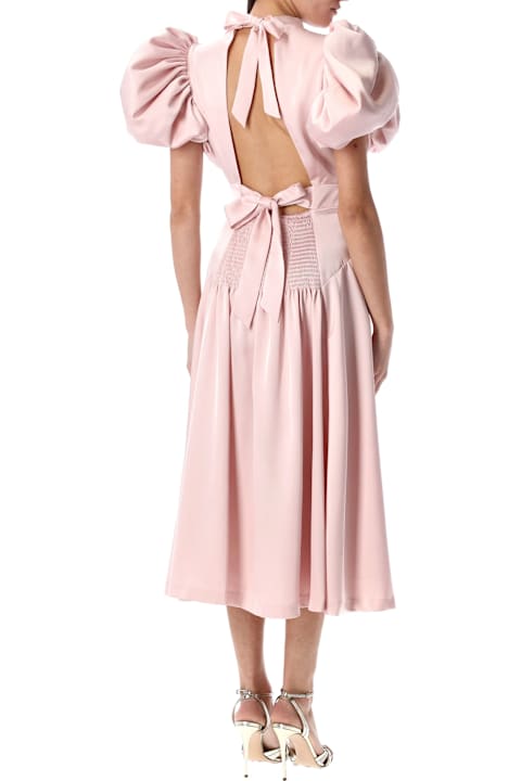 Rotate by Birger Christensen for Women Rotate by Birger Christensen Satin Puff Midi Dress