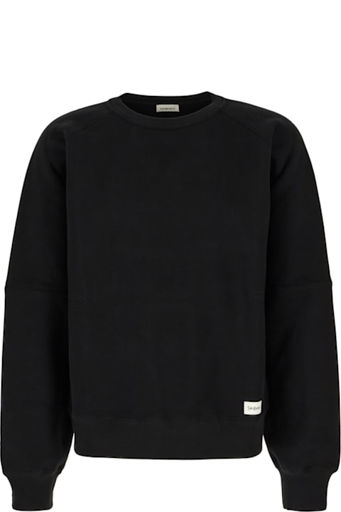 Saint Laurent Fleeces & Tracksuits for Men Saint Laurent Black Cotton Sweatshirt