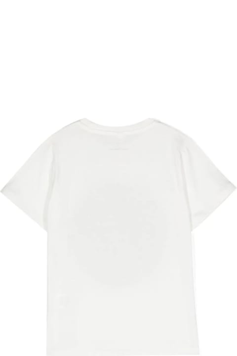 Fashion for Girls Stella McCartney Kids White T-shirt With Metallic Logo Disc