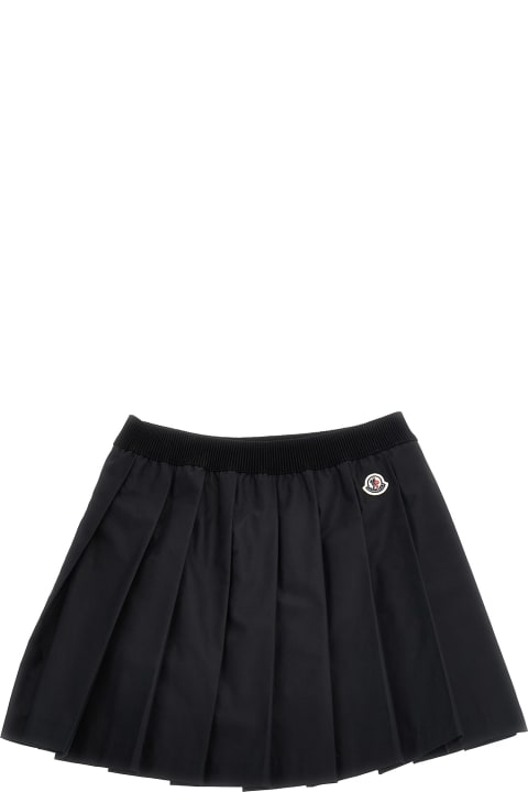 Moncler Bottoms for Girls Moncler Pleated Skirt
