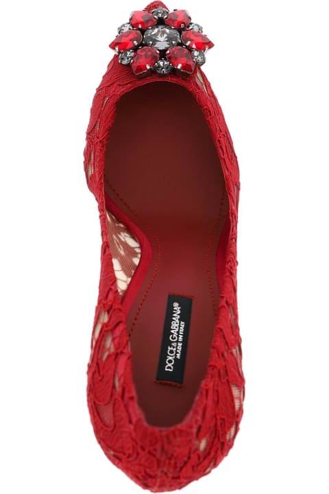 Party Shoes for Women Dolce & Gabbana Charmant Lace Bellucci Pumps