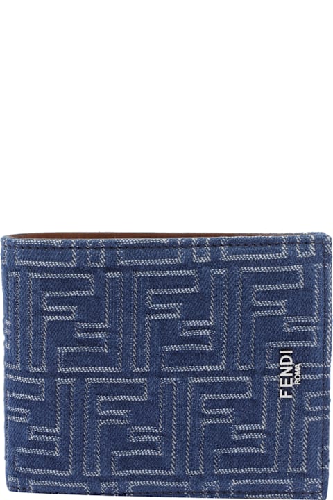 Fendi for Men Fendi Ff Denim Wallet