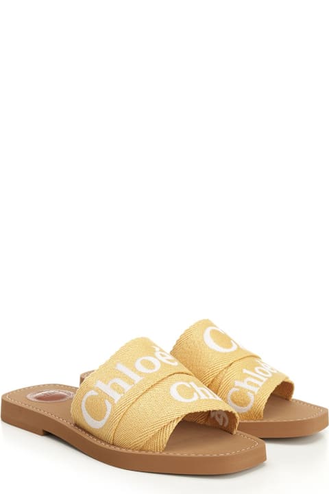 Chloé أحذية مسطحة لـ السيدات Chloé 'woody' Mules