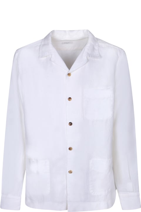 Boglioli Clothing for Men Boglioli White Pockets Overshirt