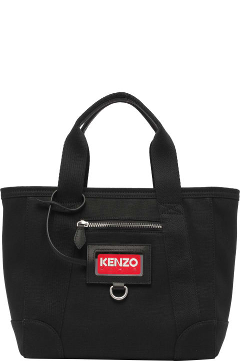 Kenzo for Women Kenzo Logo Detailed Zipped Shoulder Bag