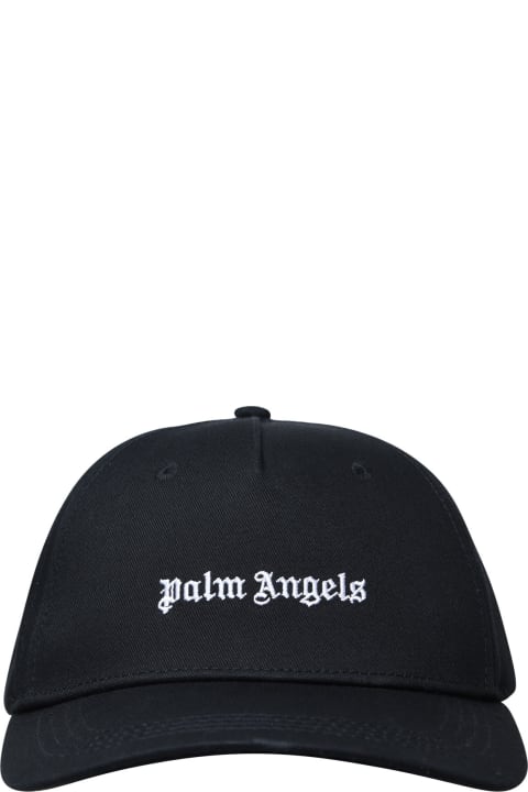 Palm Angels for Men Palm Angels Black Cotton Hat