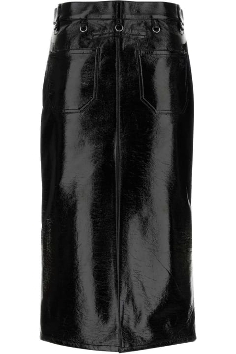 Courrèges for Women Courrèges Black Vinyl Skirt