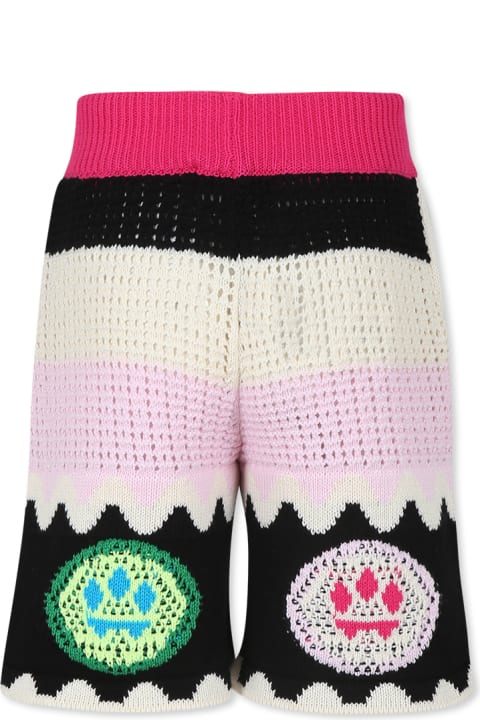 Homeware Barrow Black Shorts For Girl With Smiley