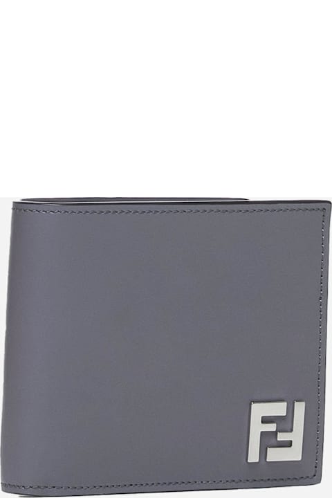 Fendi Wallets for Men Fendi Logo-plaque Leather Bifold Wallet