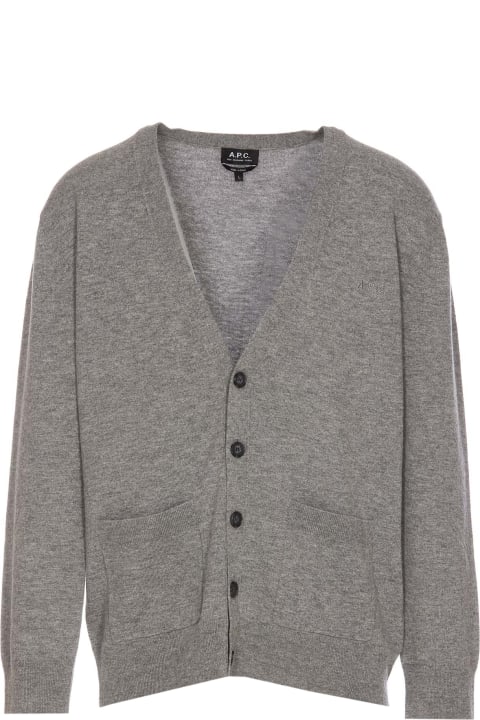 Sweaters for Men A.P.C. Theo Virgin Wool Cardigan