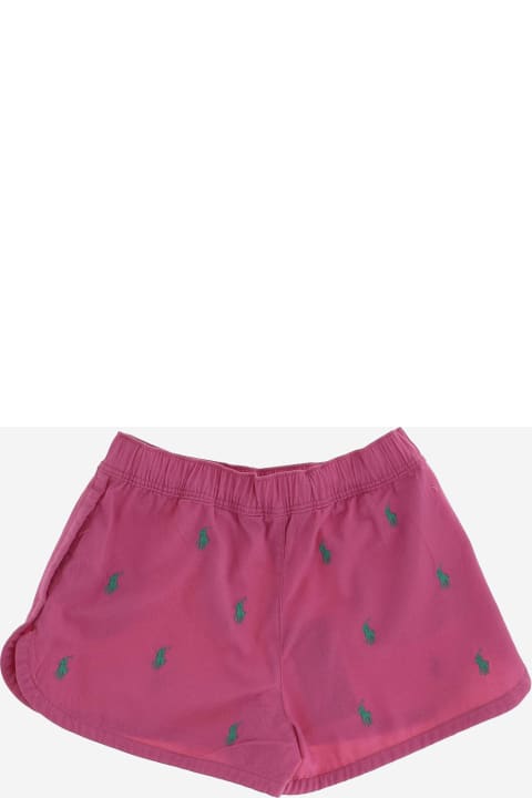 Polo Ralph Lauren Bottoms for Girls Polo Ralph Lauren Cotton Short Pants With Logo