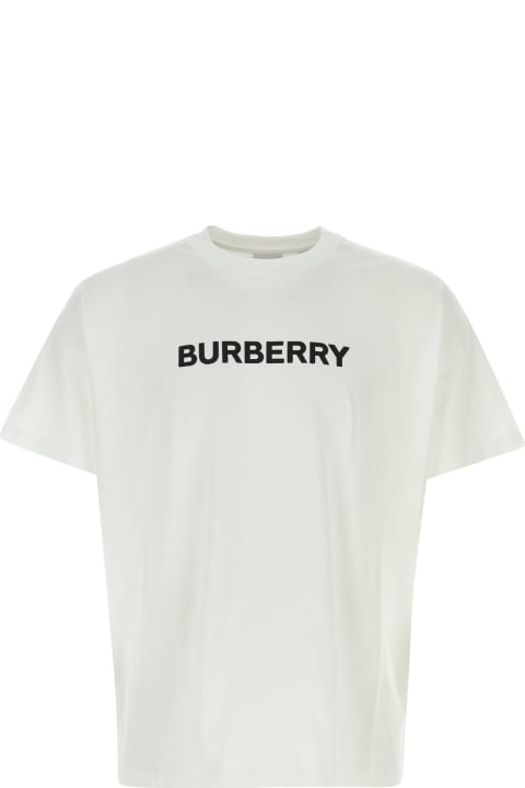 Homeware Burberry White Cotton T-shirt
