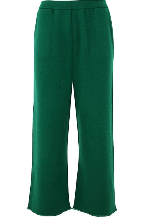 Knitted Jacquard Cropped Trousers