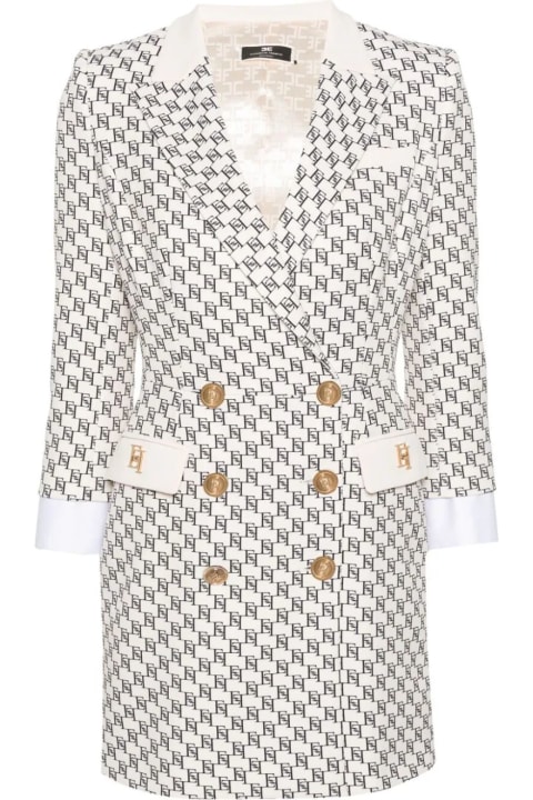 Elisabetta Franchi Coats & Jackets for Women Elisabetta Franchi Micro Printing Mini Dress