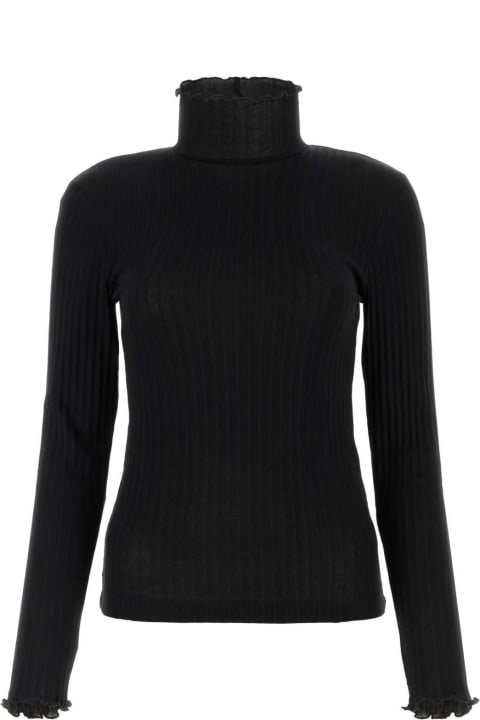 A.P.C. Sweaters for Women A.P.C. Black Cotton Alabama Top