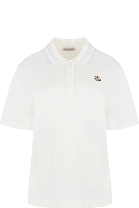 Sale for Women Moncler Cotton-piqué Polo Shirt