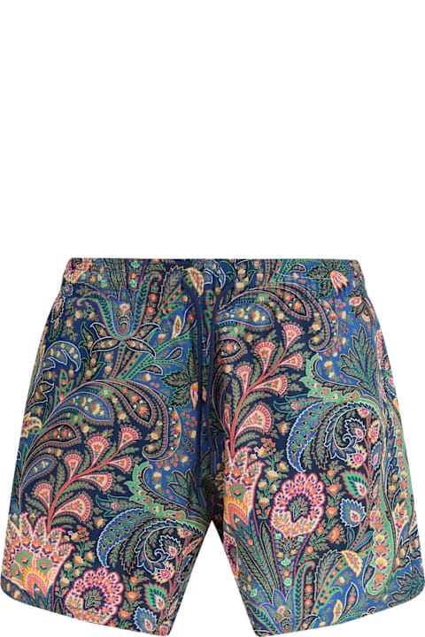 Homeware Etro Roma Swim Shorts With A Placed Floral Print