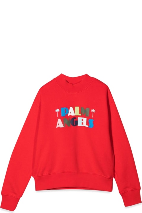 Sweaters & Sweatshirts for Boys Palm Angels Crewneck Seasonal Logo