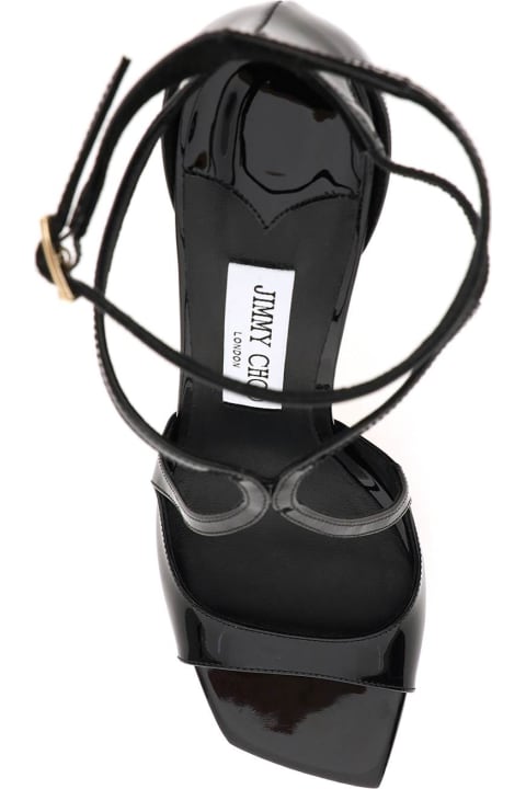 Jimmy Choo Sandals for Women Jimmy Choo Patent Leather Azia 95 Sandals