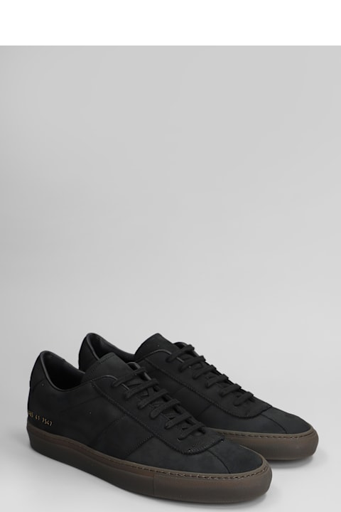 Common Projects for Men Common Projects Tennis Trainer Sneakers In Black Leather