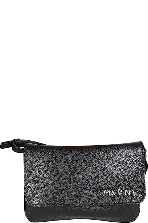 Marni Shoulder Bags for Women Marni Logo Flap Shoulder Bag