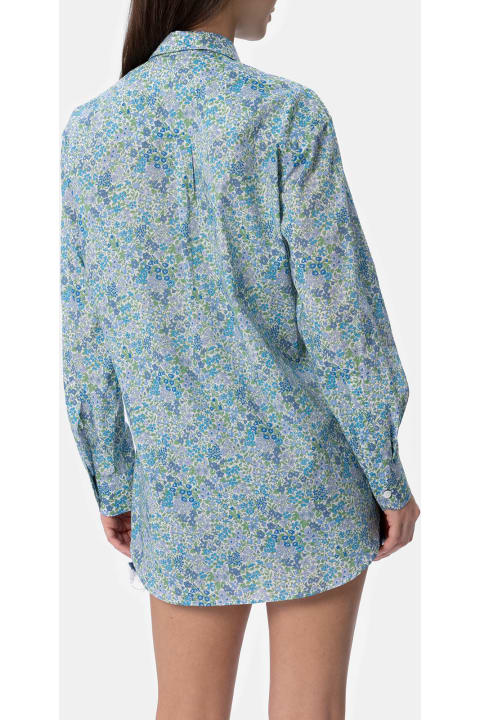 インテリア MC2 Saint Barth Woman Cotton Shirt Brigitte With Joanna Luise Print | Made With Liberty Fabric