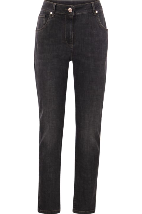 デニム・ジーパン ETRO Women Denim Pants WRNB0004 AD247S9095 GREY ETRO Denim-jacquard high-rise wide-leg jeans | NET-A-PORTER