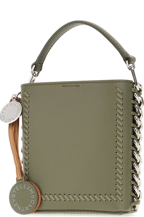 Stella McCartney for Women Stella McCartney Sage Green Mirum Frayme Bucket Bag