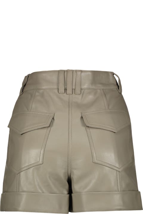 ウィメンズ Balmainのパンツ＆ショーツ Balmain Leather Shorts