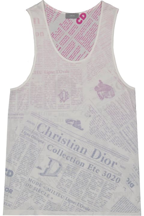 Everywhere Tanks for Men Dior Cotton Printed T-shirt