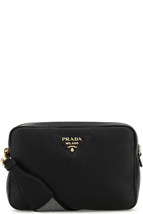 Homeware Prada Black Leather Crossbody Bag