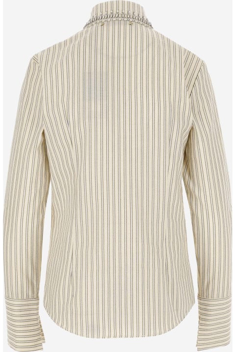 Sale for Women Golden Goose Cotton Shirt With Striped Pattern
