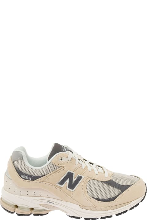 Fashion for Men New Balance '2002' Beige Low Top Sneakers With Logo Detail In Suede And Fabric Man