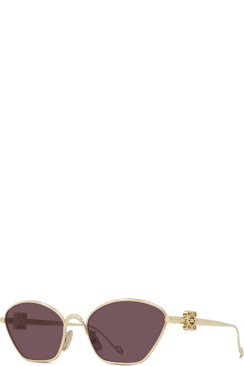Eyewear for Women Loewe Loewe Lw40115u Anagram 30y Gold Sunglasses