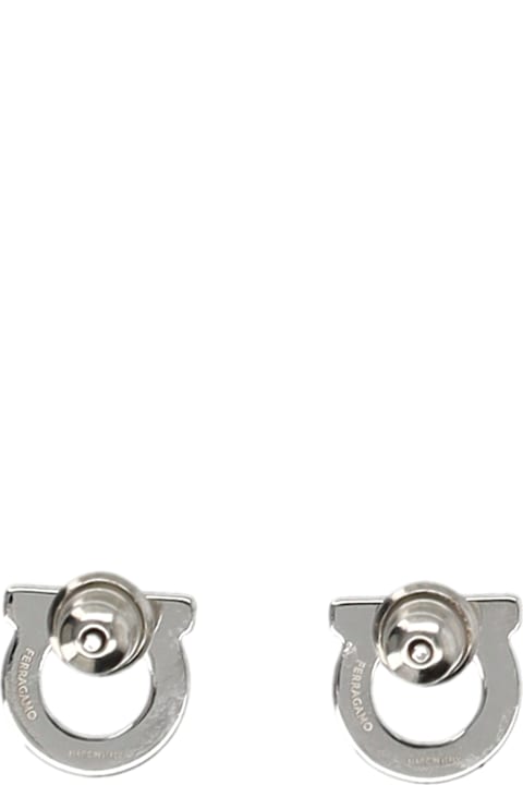 Ferragamo Earrings for Women Ferragamo Gancini Crystals Earrings (s)