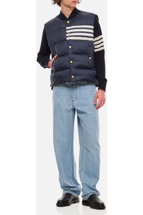 メンズ Thom Browneのコート＆ジャケット Thom Browne 4 Bar Snap Front Vest