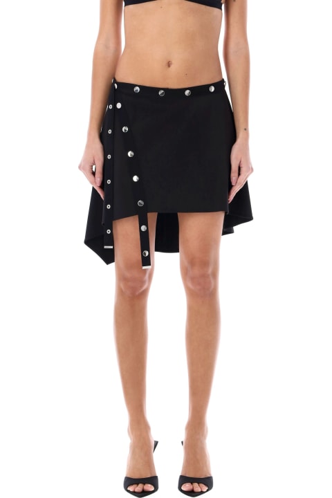 Skirts for Women The Attico Mini Skirt With Snaps