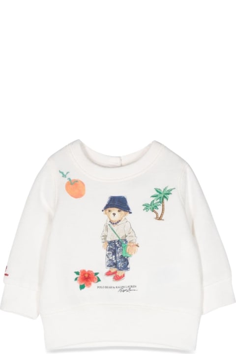 Polo Ralph Lauren Sweaters & Sweatshirts for Baby Girls Polo Ralph Lauren Bear Crewneck Sweatshirt