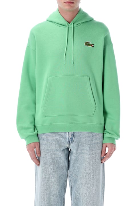 Lacoste Fleeces & Tracksuits for Men Lacoste Loose Fit Badge Accent Hoodie