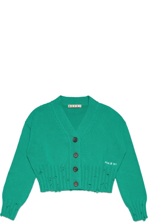 Topwear for Girls Marni Marni Sweaters Green