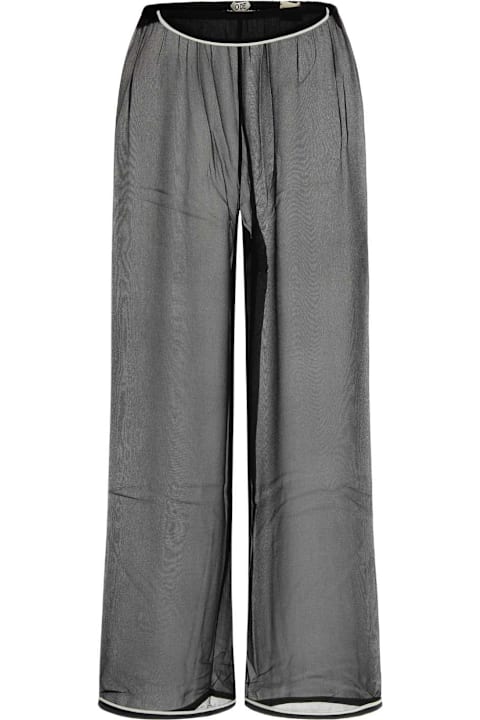 Homeware Bode Black Silk Wide-leg Pant