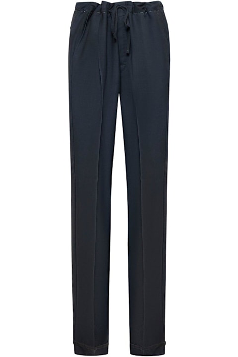 ウィメンズ Maison Margielaのパンツ＆ショーツ Maison Margiela Drawstring Straight-leg Trousers