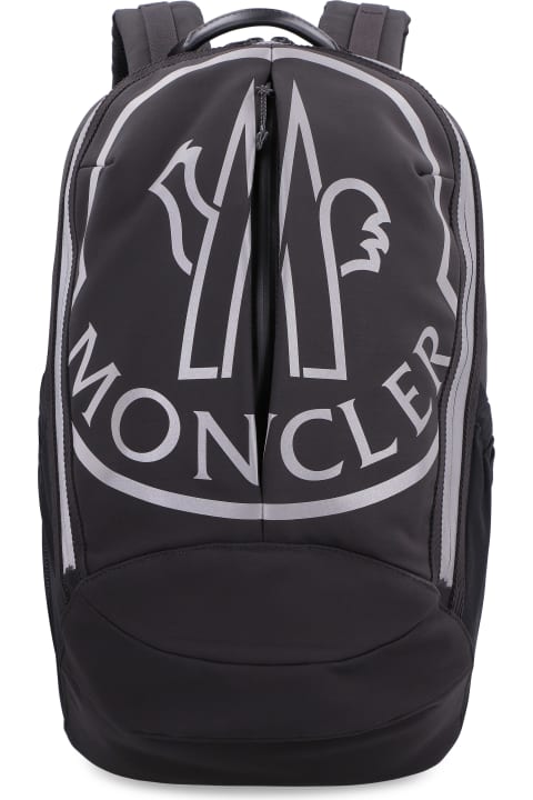 Moncler for Men Moncler Cut Technical Fabric Backpack With Logo