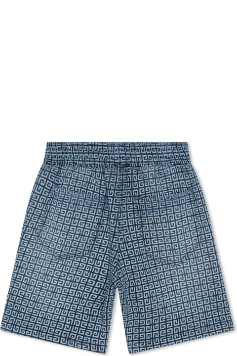 Bottoms for Boys Givenchy Denim Shorts With 4g Print