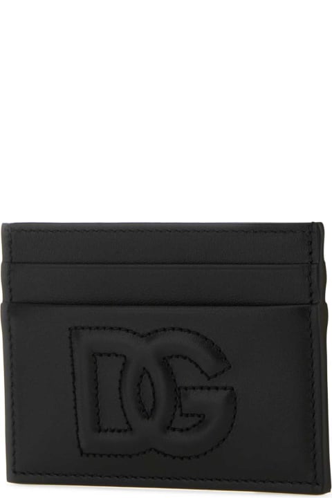 Fashion for Women Dolce & Gabbana Black Leather Card Holder