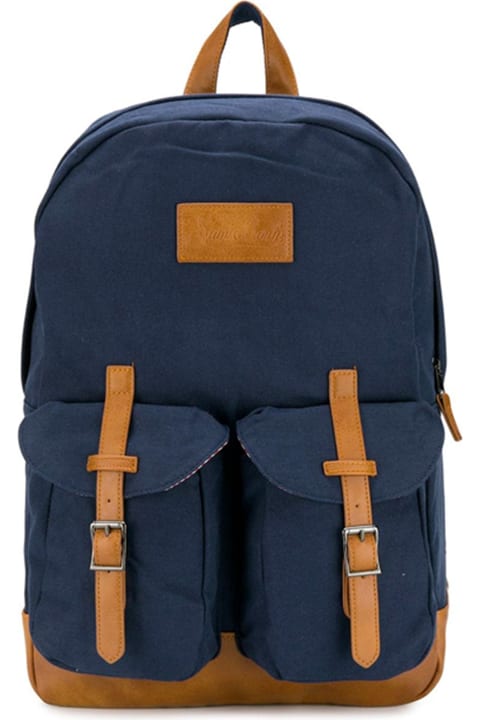 Backpacks for Women MC2 Saint Barth Blue Canvas Backpack