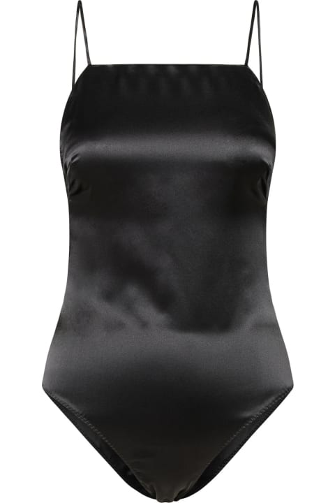 Underwear & Nightwear for Women Max Mara 'rugiada' Black Silk Top