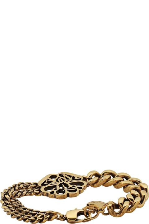 Gold-toner Brass Bracelet